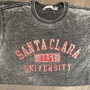 Gray Santa Clara University T-Shirt
